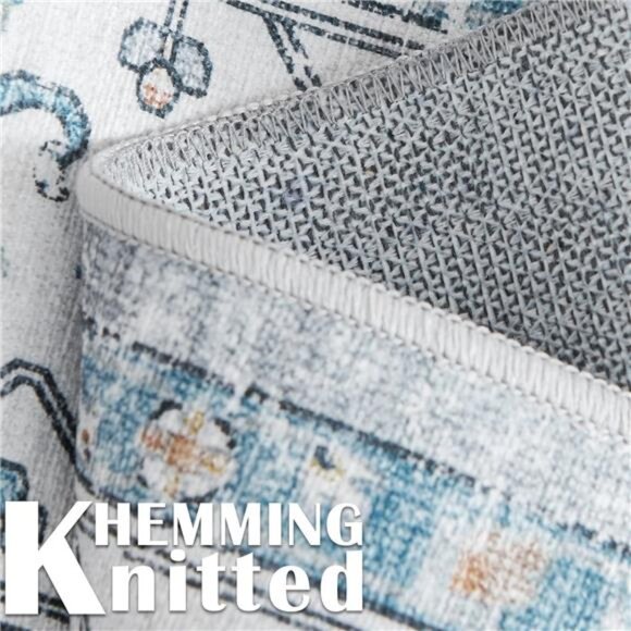 Runner Rug 2x6, Bohemian Hallway Rug Kitchen Rug Washable Rug Floral Runner - Picture 4 of 7